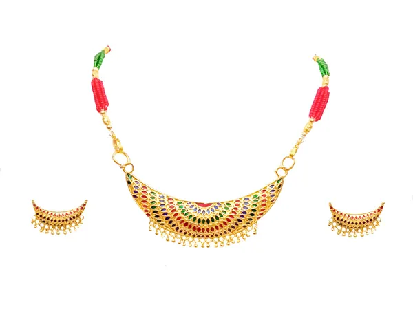Assamese_Traditional_Gold_Plated_Multicolour_Joon_Tassel_Jewellery_Set_For_Women